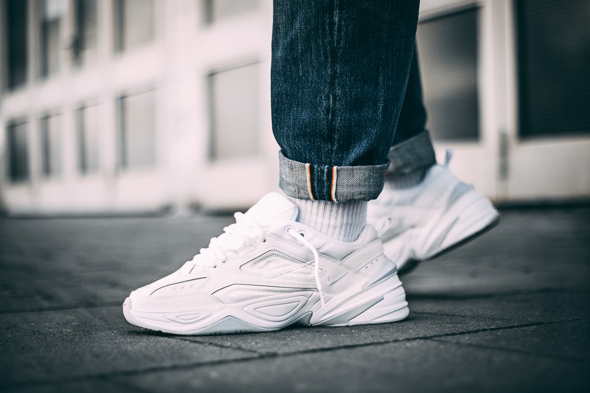 nike m2k tekno leather and mesh sneakers