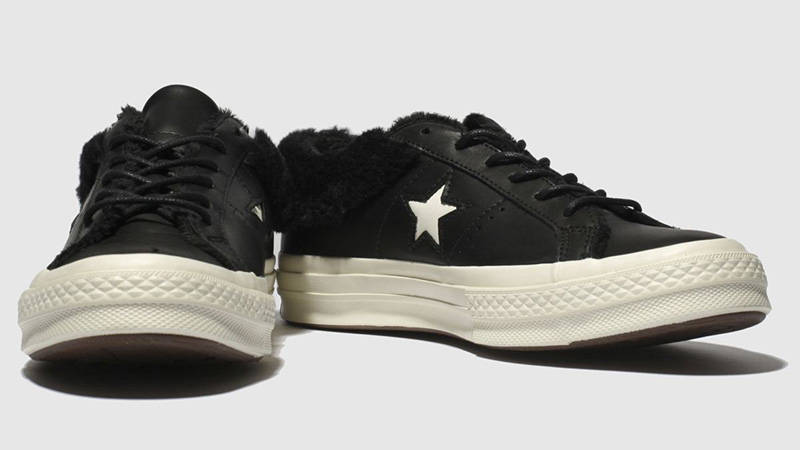 Converse One Star Black Shearling