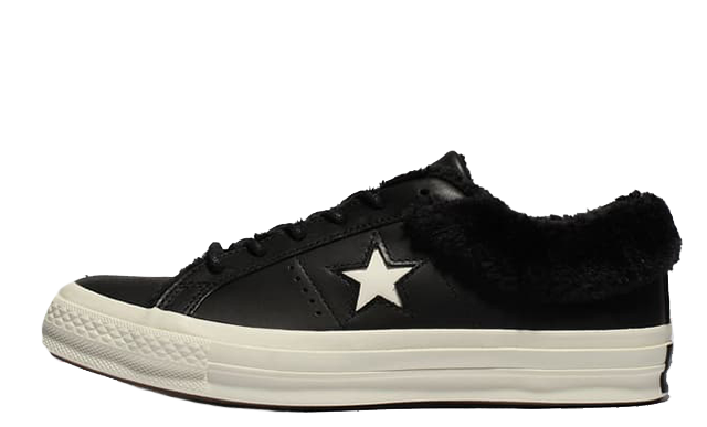 Converse One Star Black Shearling
