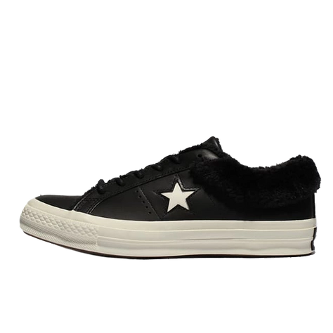 Converse One Star Black Shearling