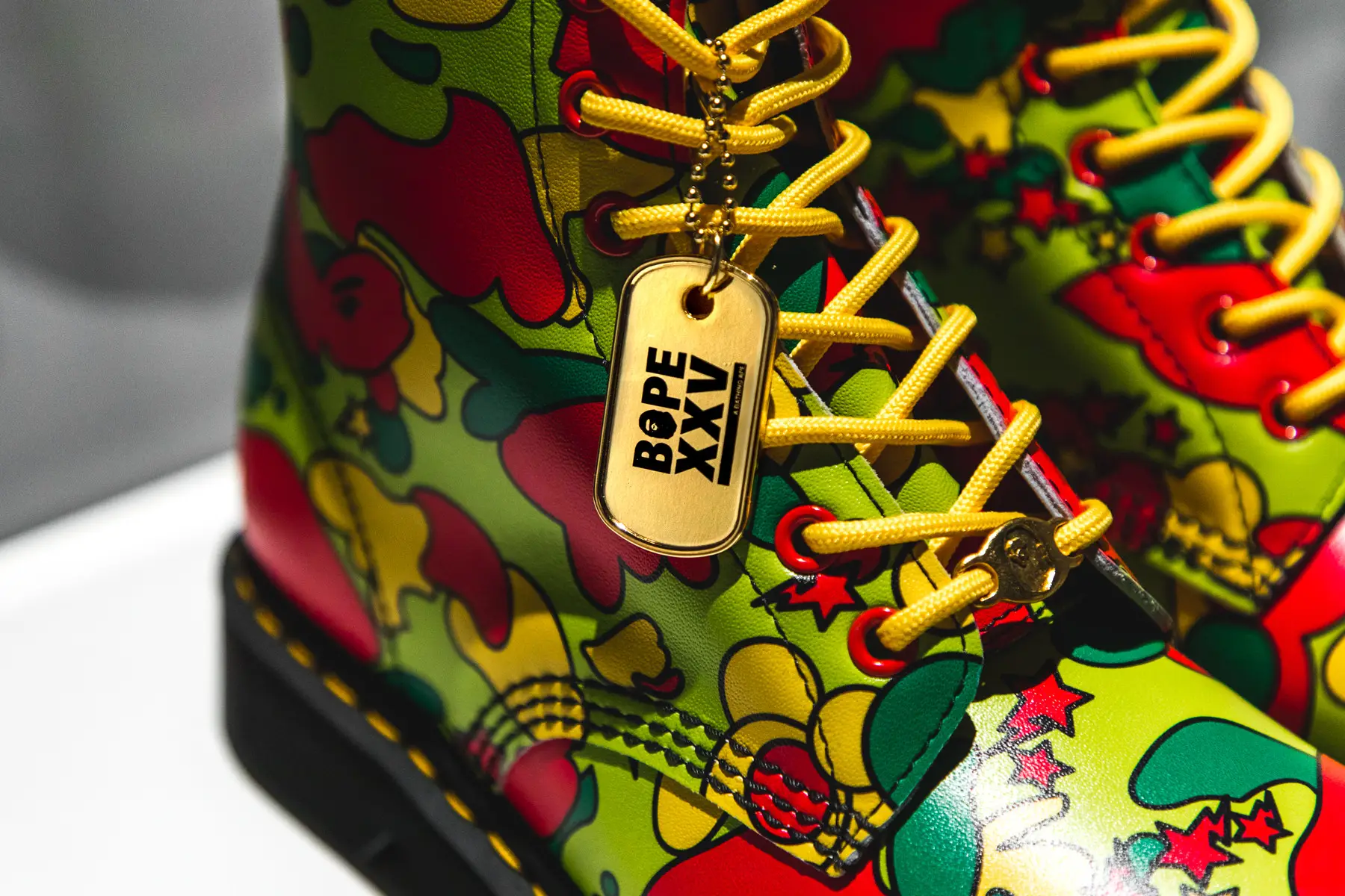 Bathing ape hot sale dr martens