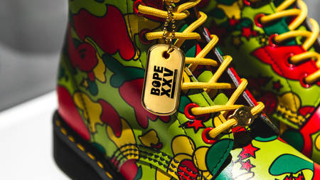 BAPE Taps Dr. Martens For The 8-Eye Boot 'BAPE XXV'