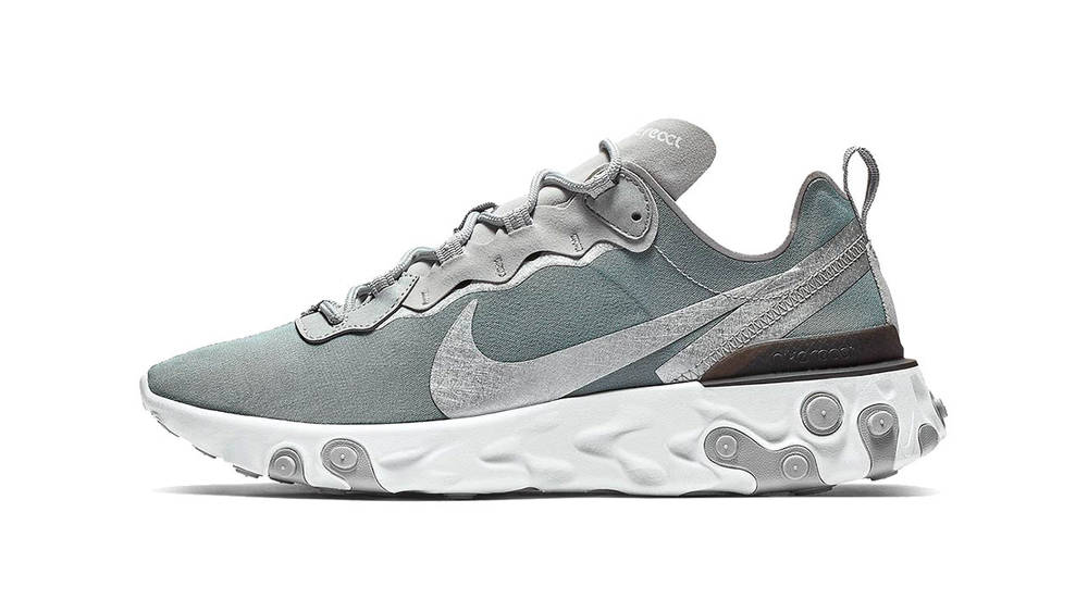 The Nike React Element 55 Surfaces In A ‘Silver’ Colourway The Nike React Element 55 Surfaces In A ‘Silver’ Colourway
