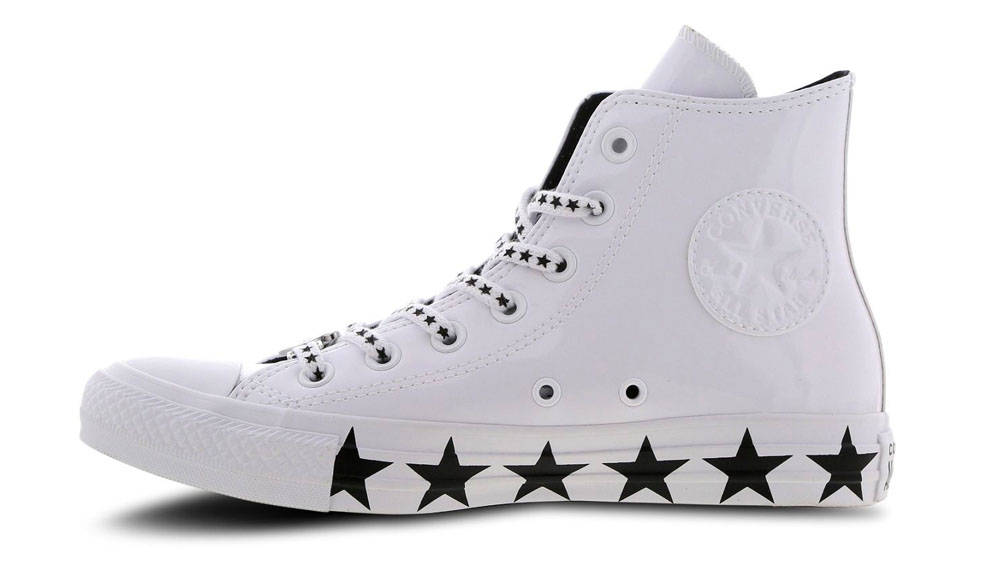 Converse X Miley Cyrus Chuck Taylor All Star Hi Patent White