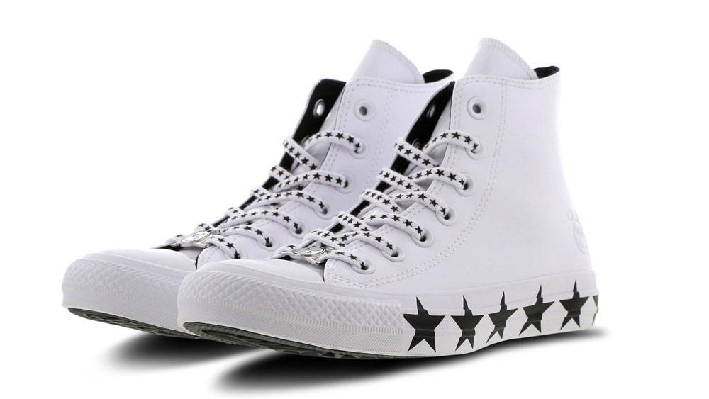 Converse X Miley Cyrus Chuck Taylor All Star Hi Patent White