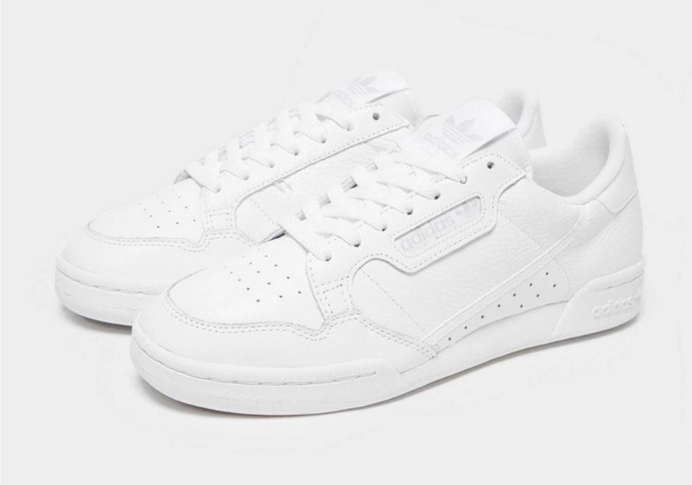 adidas continental all white