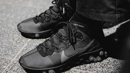The Nike React Element 55 Launches This Week In A Triple Black Colourway