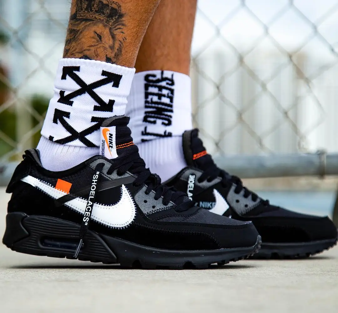 The Off White x Nike Air Max 90 Black And Desert Ore Get Release Dates The Sole Supplier