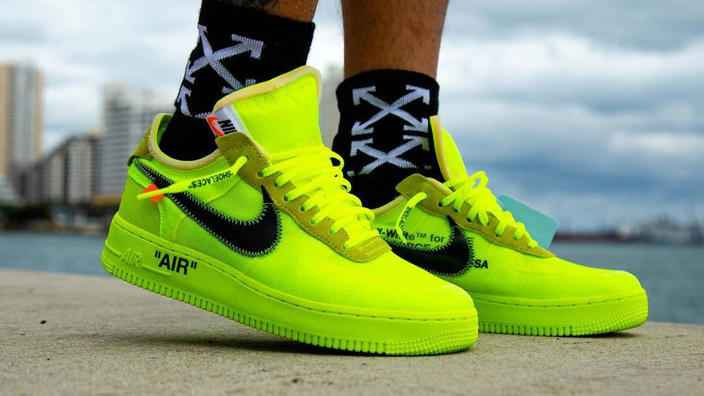 The Off-White x Nike Air Force 1 ‘Black’ And ‘Volt’ Get Release Dates