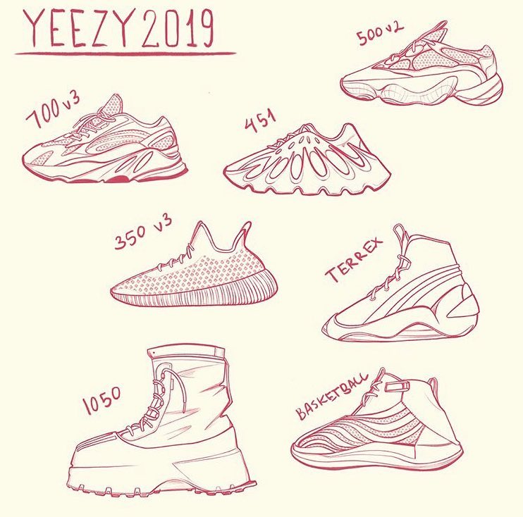 release dates for yeezy 2019