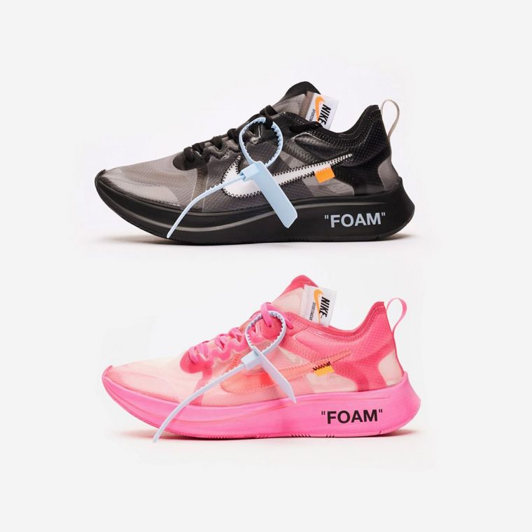 Off-White x Nike Zoom Fly SP Black And Pink