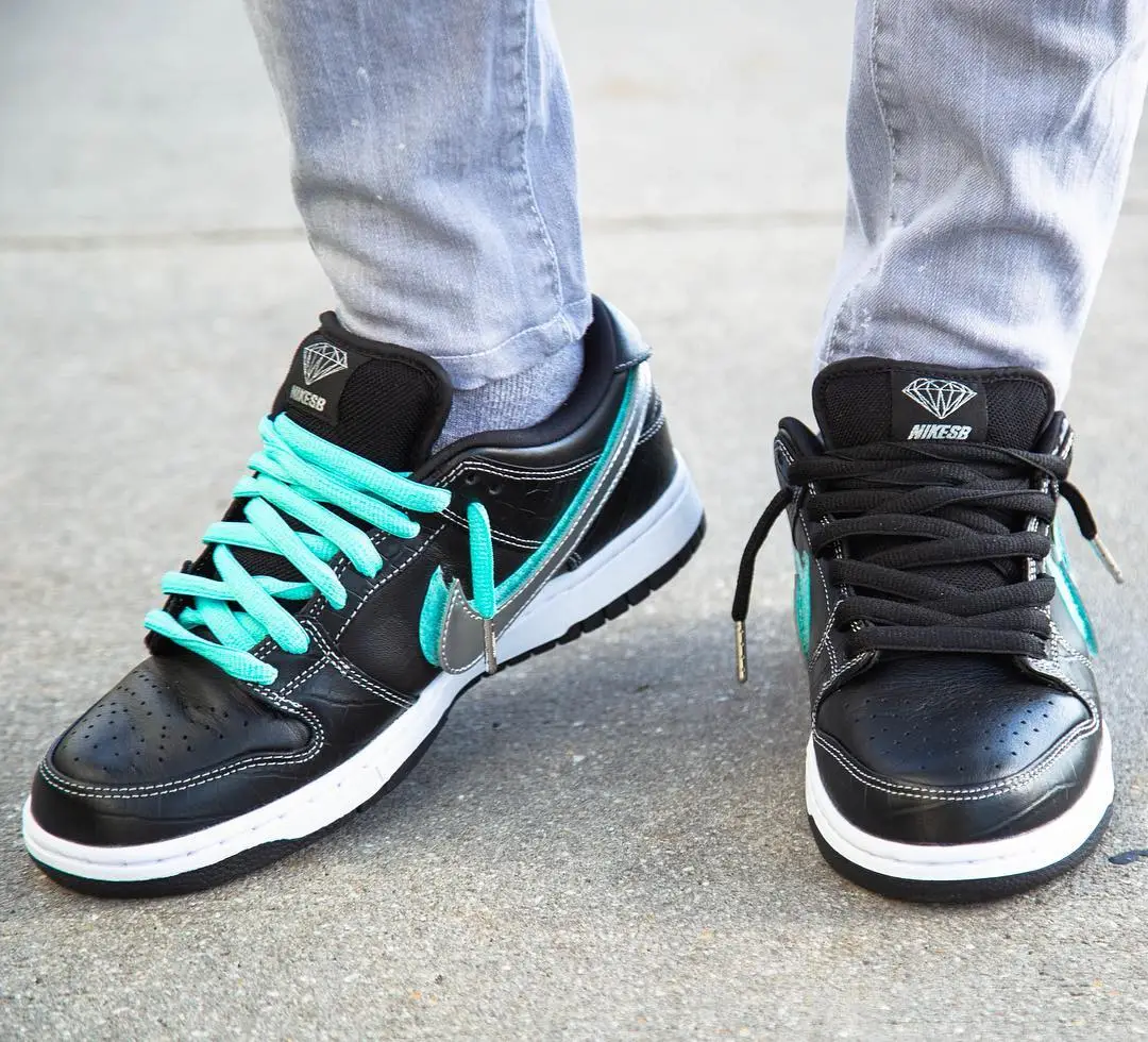 Nike fashion sb diamond on feet