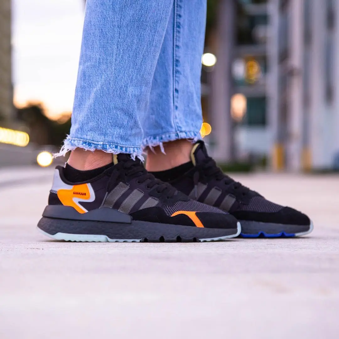 Adidas nite jogger on feet on sale