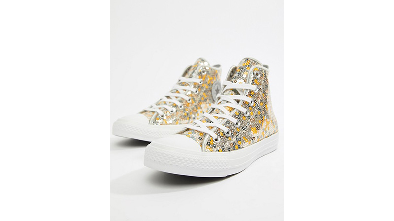 Converse Chuck Taylor All Star Hi Silver Gold