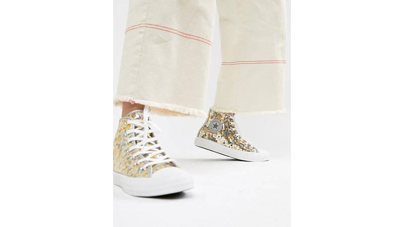 Converse Chuck Taylor All Star Hi Silver Gold