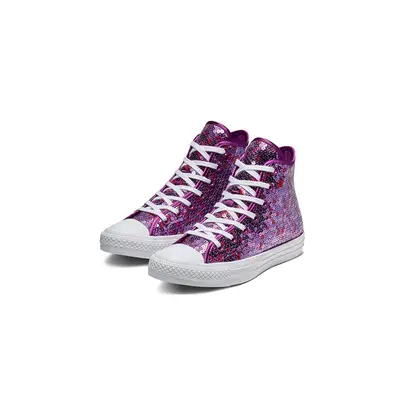 Converse cheap purple sequin