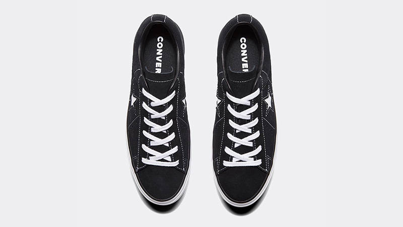 Converse One Star Platform Ox Black White Womens