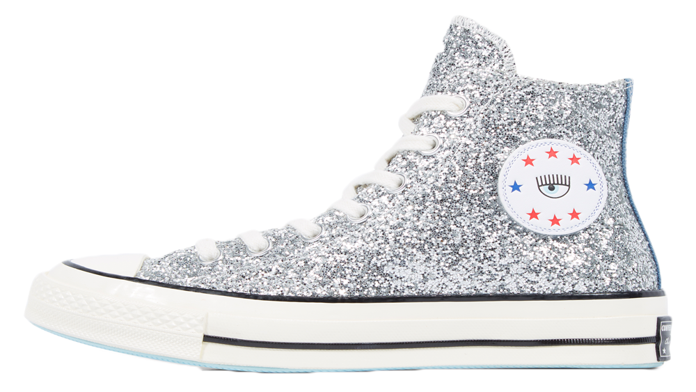 Converse x Chiara Chuck 70 Glitter High Top Blue Silver
