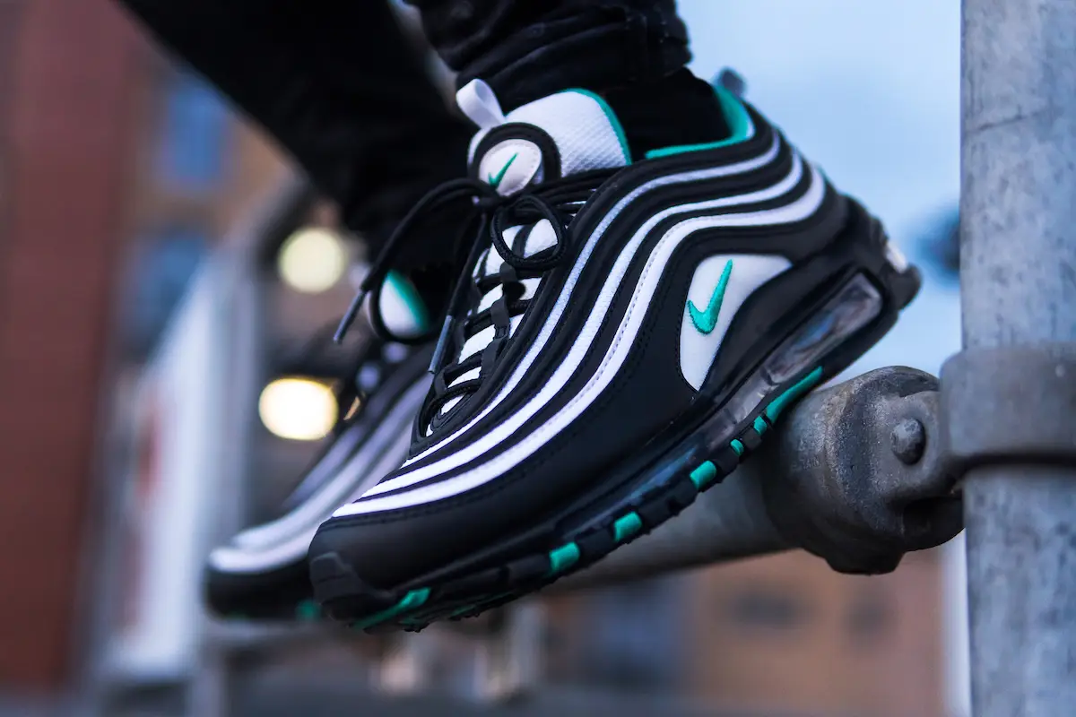 Air max 97 emerald on cheap feet