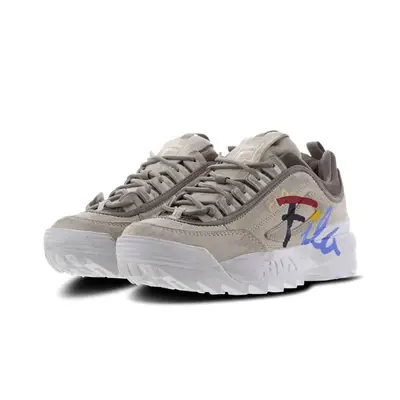 Fila disruptor hot sale 2 script distressed