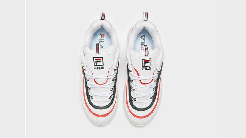 Fila Ray White Red Womens