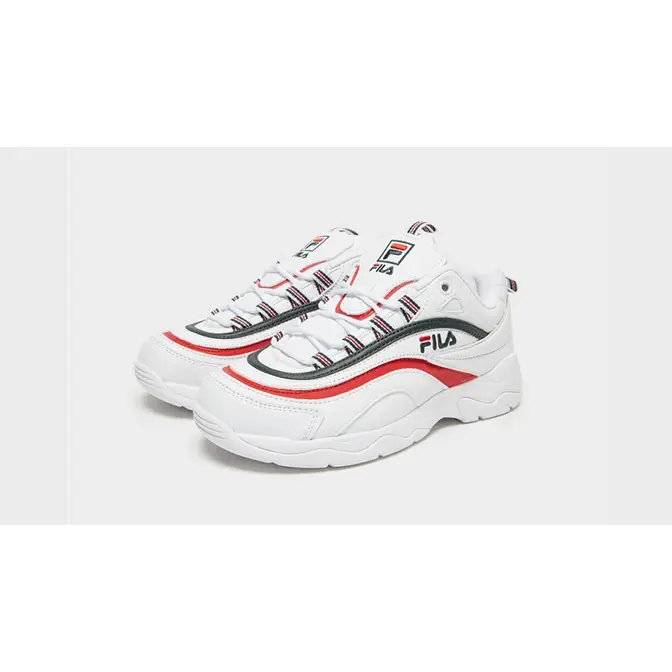 Fila Ray White Red Womens