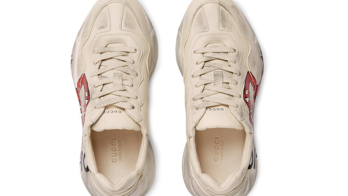 Gucci Rr Rython Gucci's Newest Rhyton Is Pre-Distressed And Daring | The Sole Supplier