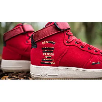 Maharishi x Nike Air Force 1 High Premium Red Gum