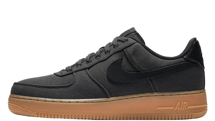 black and gum sole air force 1