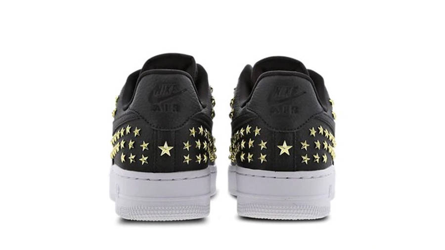 black air force ones with gold stars