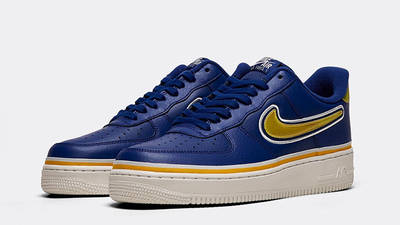 nike air force blue and gold