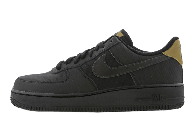 black and gold air force 1 low