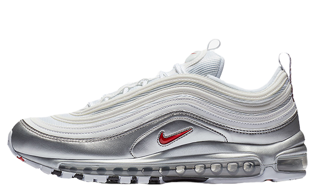 nike air max silver and white