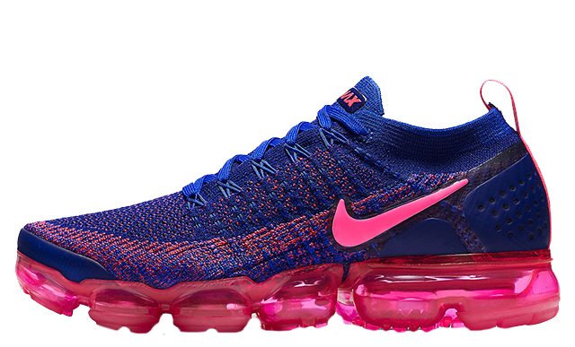 pink and blue air vapormax