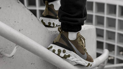 Nike React Element 55 Olive | Where To Buy | BQ6166-200 | The Sole ... نكست
