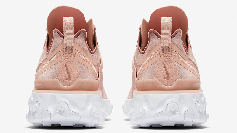 nike react beige pink