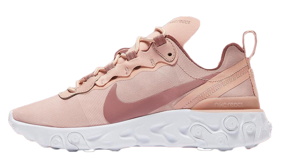 nike react element 55 beige and pink