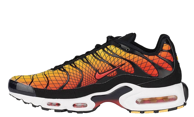 orange and blue air max plus