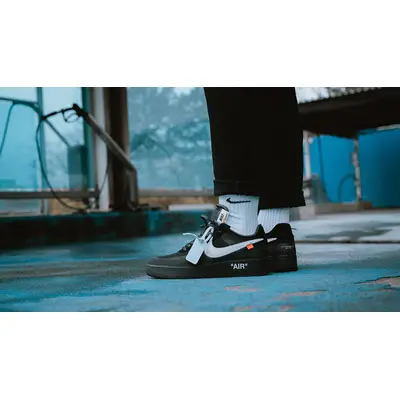 Off White X Air Force 1 Low 'Black' - Nike - AO4606 001 - black