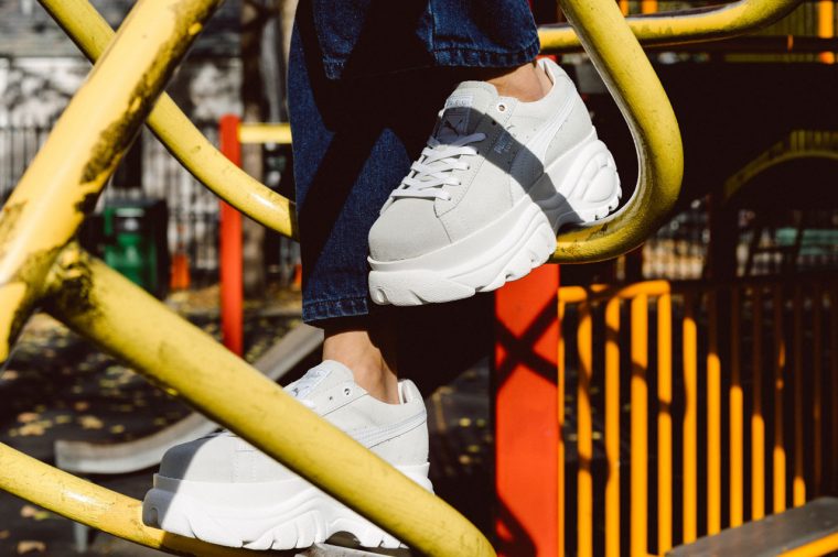 PUMA And Buffalo London Debut Hybrid Suede Platform Sneakers