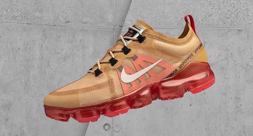 A Closer Look At The Nike Air VaporMax 2019 'Crimson Gold' | The
