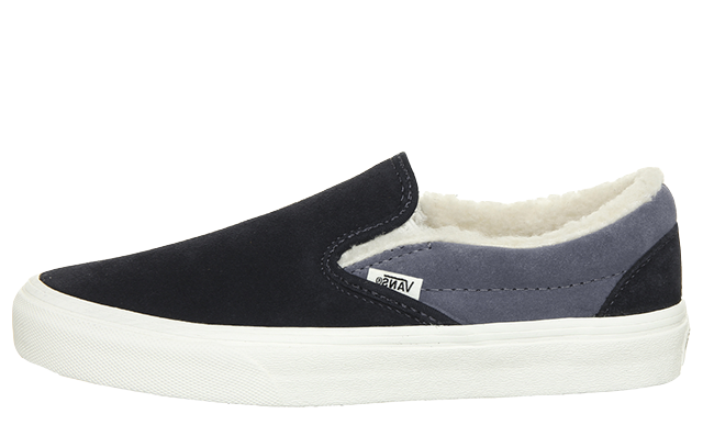 Vans Slip On Sky Captain Grisaille Sherpa Black