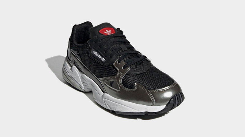 adidas falcon black leather