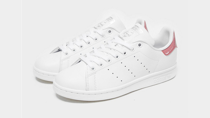 adidas Stan Smith Womens White Pink