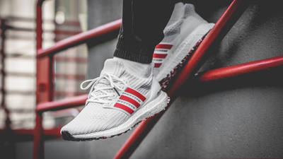 adidas boost white and red