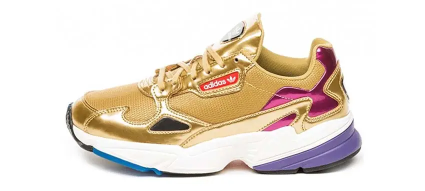 Gold adidas falcon online