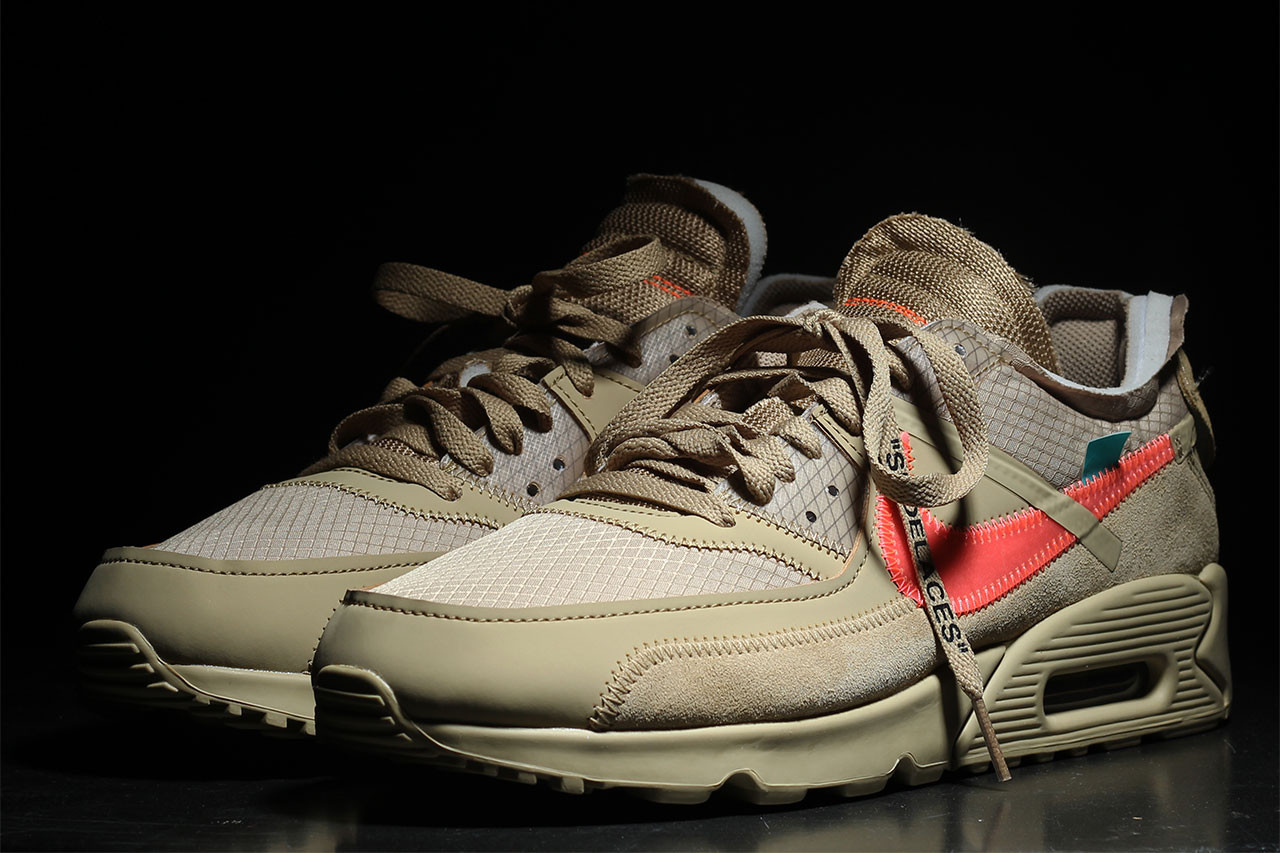 A Detailed Look At The Off-White x Nike Air Max 90 'Desert Ore'