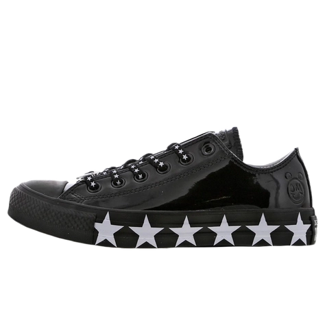 Converse X Miley Cyrus Taylor All Star Ox Patent Black
