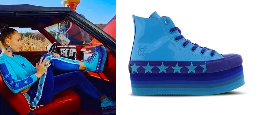 miley cyrus converse blue