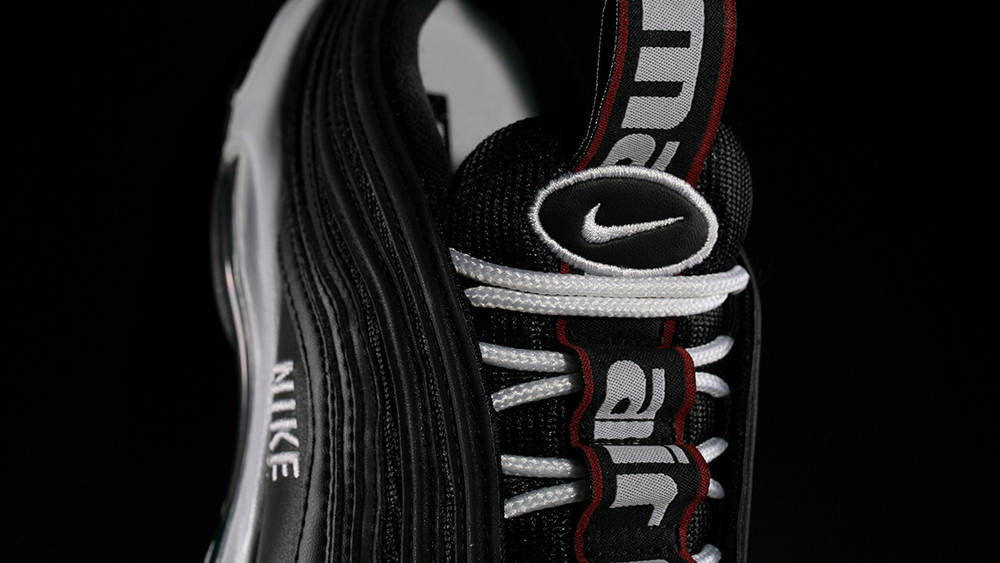 Nike Goes Loco For Logos With The Air Max 97 'Overbranding' Nike Goes Loco For Logos With The Air Max 97 ‘Overbranding’